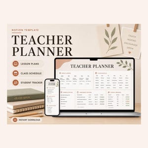 Szablon Notion Plannera dla Nauczycieli – Klasy, lekcje, uczniowie i oceny w jednym miejscu