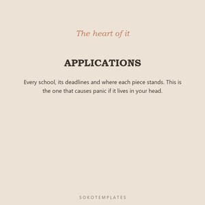 College Application Planner Notion Template – Every school, deadline, essay and recommendation tracked image 4