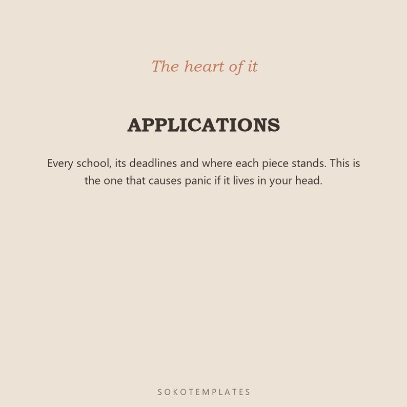 College Application Planner Notion Template – Every school, deadline, essay and recommendation tracked image 4