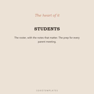Modello di agenda per insegnanti di Notion: classi, lezioni, studenti e voti in un unico posto. immagine 4