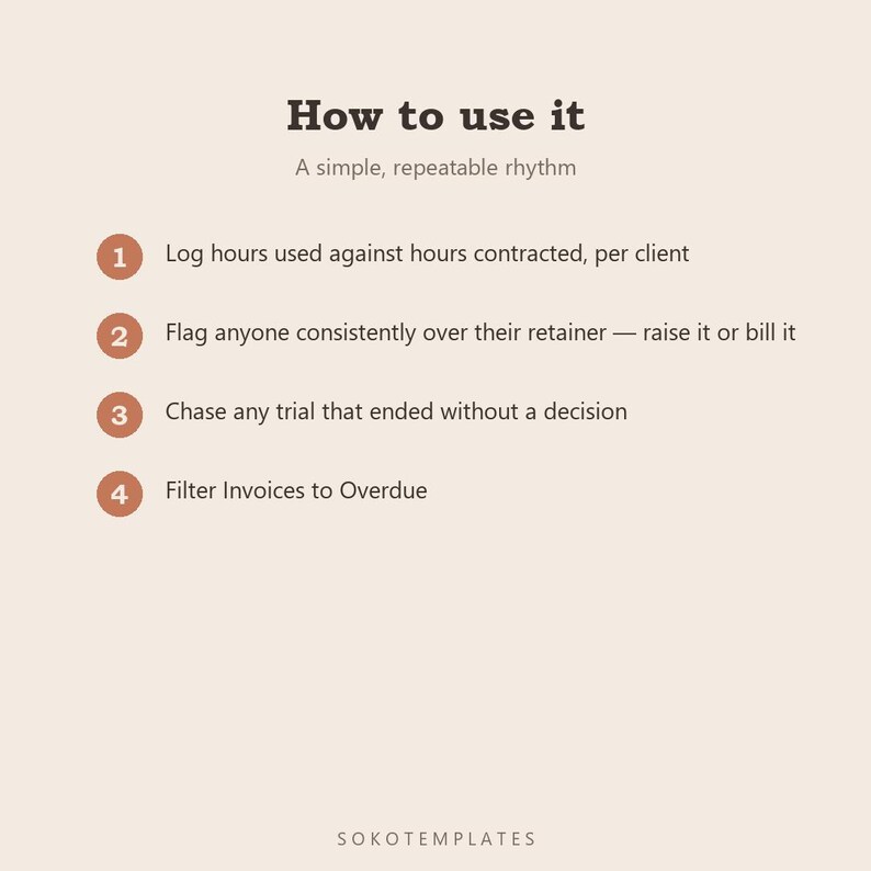 Virtual Assistant Business Hub Notion Template – Track every client's hours, tasks and renewal date image 5