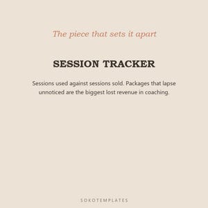 Personal Trainer Business Hub Notion Template – Clients, sessions, packages and renewals tracked image 4
