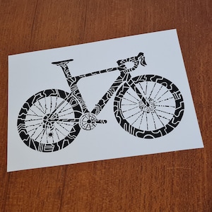 Cannondale System Six Abstract Print - Bicycle Wall Art - Bike Art Print A5 (8.3&quot; x 5.8&quot;) - Bike picture
