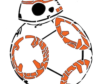 Star Wars Wall Art - Star Wars BB-8 Droid Print A5 (5.8" x 8.3")