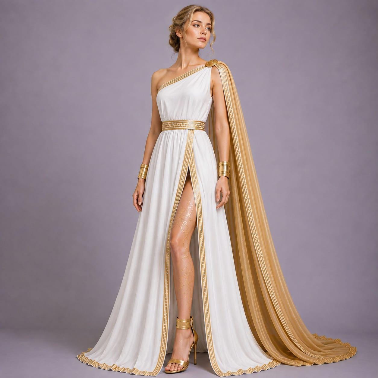 grecian dress gold greek goddess style dress