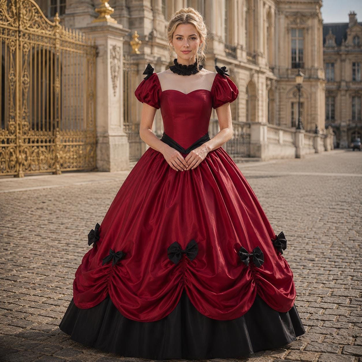 Red Masquerade Ball Gown