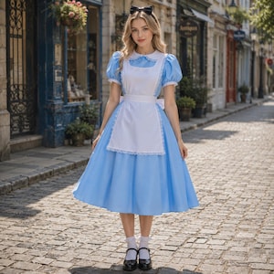 light blue dress with black shoes Country City Chic Women's Lana Wedding Attire hidden zipper and 2 color:Champagne