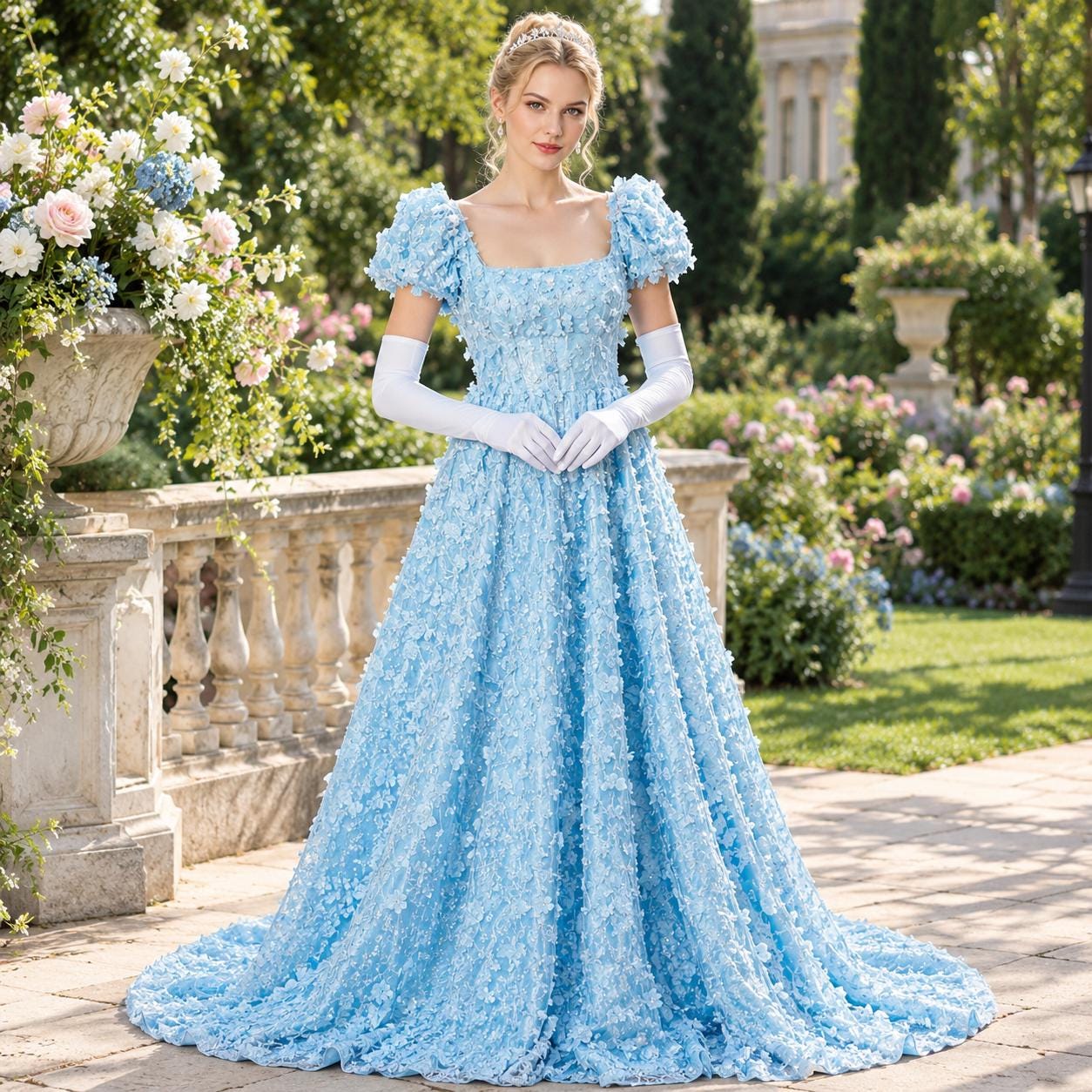 enchanted formal dress Evening Dresses Enchanted garden prom theme dress
