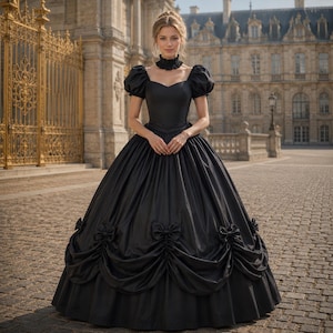 beautiful black princess dresses Gown DKNY Womens Black Puff-Sleeve smarttag_size_in_stock:        14 Princess wedding Celebrate your academic achievements Color:Neon Yellow