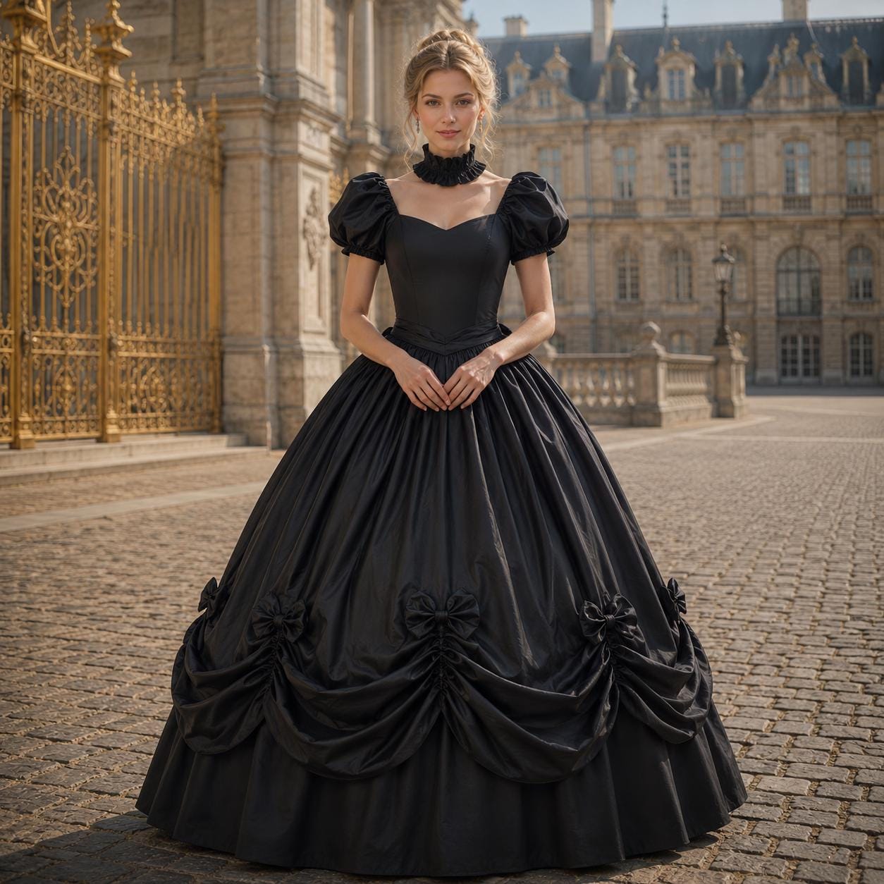 1800s Black Dresses