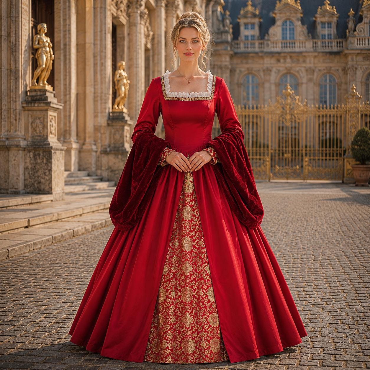 red and gold dresses Elegant Dress Wedding gown