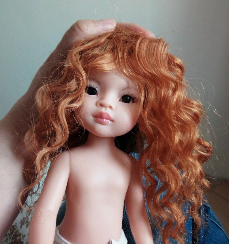 Curly Weft Mohair 1 Meter Curly Doll Hair Goat Hair Wefted Etsy