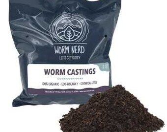 Worm Castings - amazing fertilizer and soil aerator - 3 quarts per bag