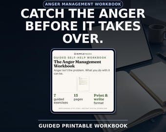 Anger Management Workbook: Printable Reflection & Coping Exercises