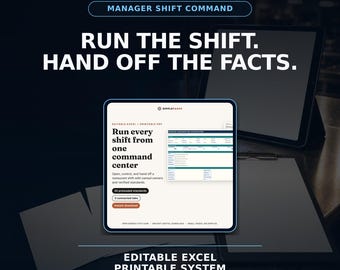 Restaurant Manager Shift System: Daily Log, Checklists & Handoff Tools