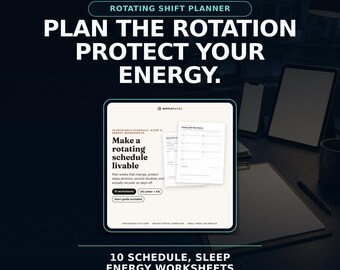 Rotating Shift Planner: Printable Schedule & Routine Organizer