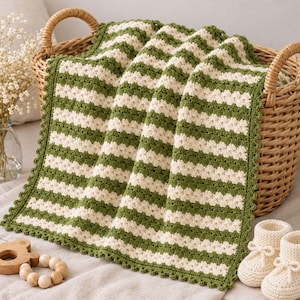Crochet Baby Blanket, Iris Stitch Crochet Baby Blanket Pattern (Digital PDF)