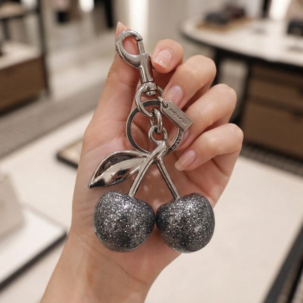 Coach Cherry Charm Silver - Etsy