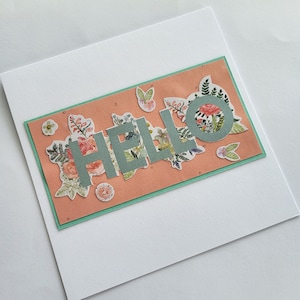 Hello Karte- Floral