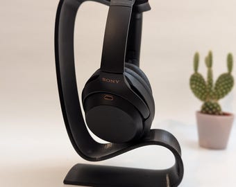 Moderner 3D-gedruckter Kopfhörerständer | Minimalistischer Headset Halter | Gaming Schreibtisch Zubehör | Geschenk für Gamer & Musikfans