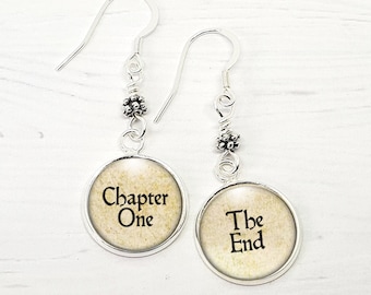 Book Lover Earrings - Back To School Gift - Literary Gift