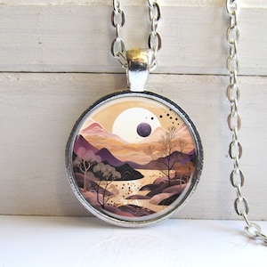Mountain Necklace, Nature Lover Gift, Wanderlust Jewelry