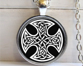 Celtic Cross Pendant, Celtic Jewelry, Celtic Knot Necklace