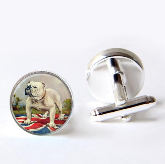 Mens Cufflinks Bulldog Cufflinks British Bulldog Cuff Links Etsy