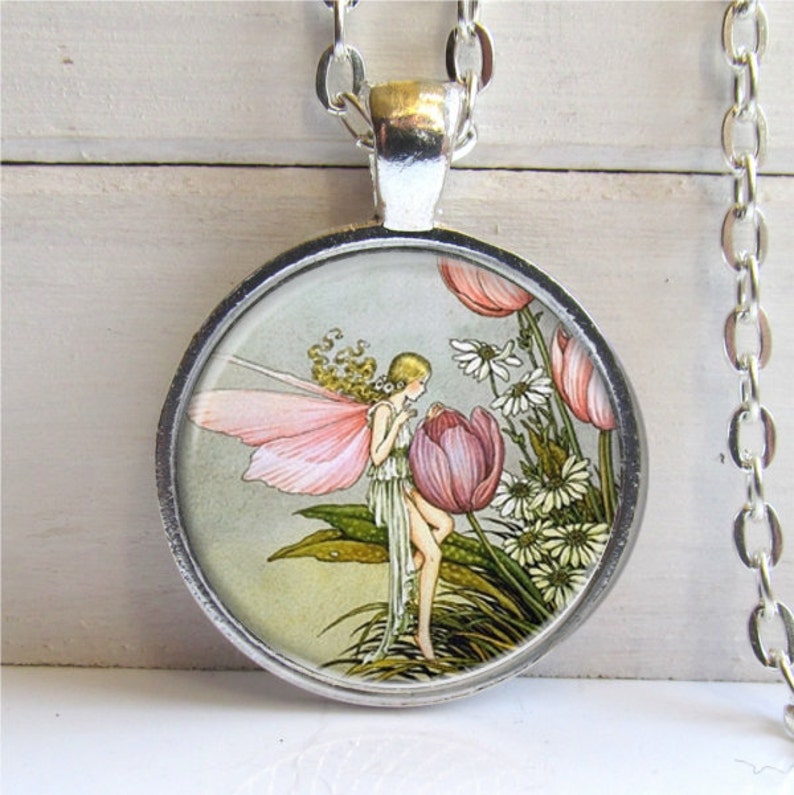 Fairy Necklace Whimsical Fairy Pendant Fairytale Jewelry Etsy UK