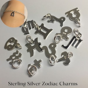925 Sterling Silber Horoskop Charms Sternzeichen Anhänger-Permanent Schmuck Charms-Schmuckherstellung Charms-Sternzeichen Charms
