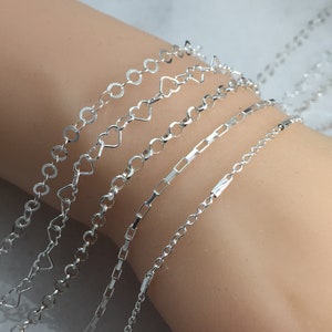 Permanent Jewelry Starter Kit-Sterling Silver Chains Starter Package-Permanent Jewelry Chains by the foot-Jewelry Supply Chains Wholesale