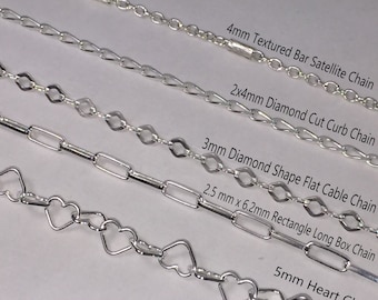 Permanent Jewelry Starter Kit-Sterling Silver Chains Starter Package-Permanent Jewelry Chains by the foot-Jewelry Supply Chains Wholesale
