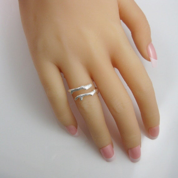 Adjustable Sterling Silver Ring - 925 Sterling Silver Tree