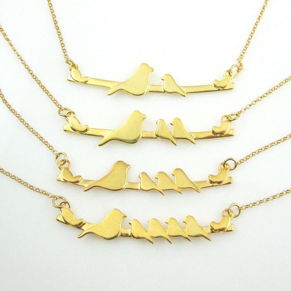 three birds gift for mother Partridge Bird International Sterling Pendant Hen Pendant