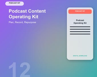 Podcast Planner and Show Notes Template | Episode Tracker and Guest Prep Kit