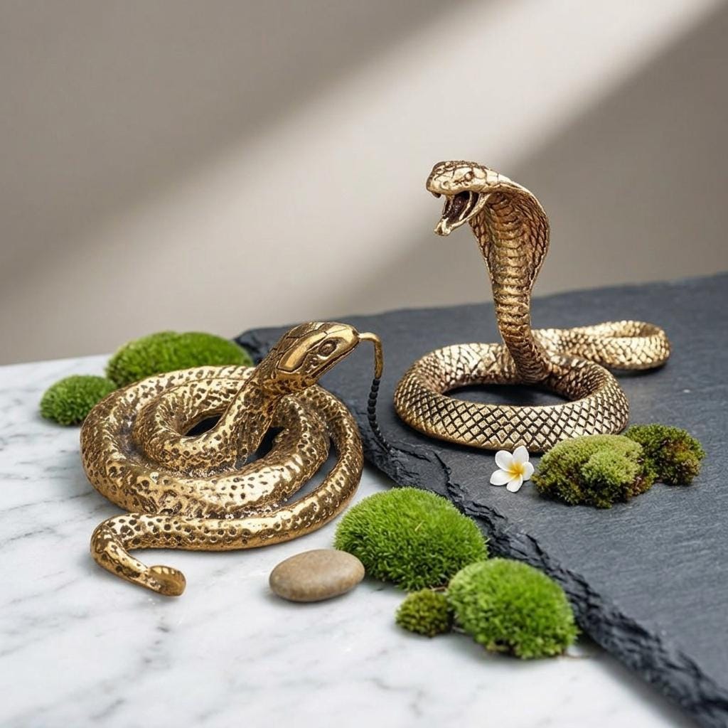 Cobra Snake Figurine - Etsy