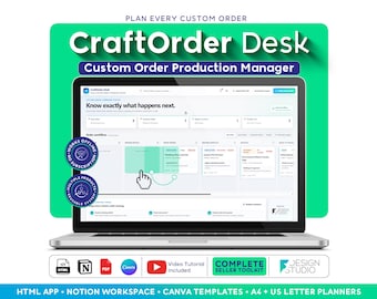 Custom Order Manager for Etsy Sellers – Kanban Order Tracker & Production Workflow Offline App