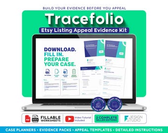 Etsy Listing Appeal Evidence Kit for Digital and Physical Sellers