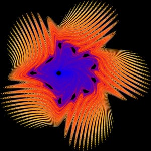 Chaos Blossom | Fractal Art Inspired by Chaos Theory, Strange Attractors & Mathematical Beauty