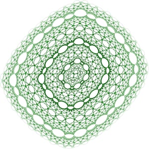 Emerald Mandala Printable Wall Art, Green Lace Medallion Print