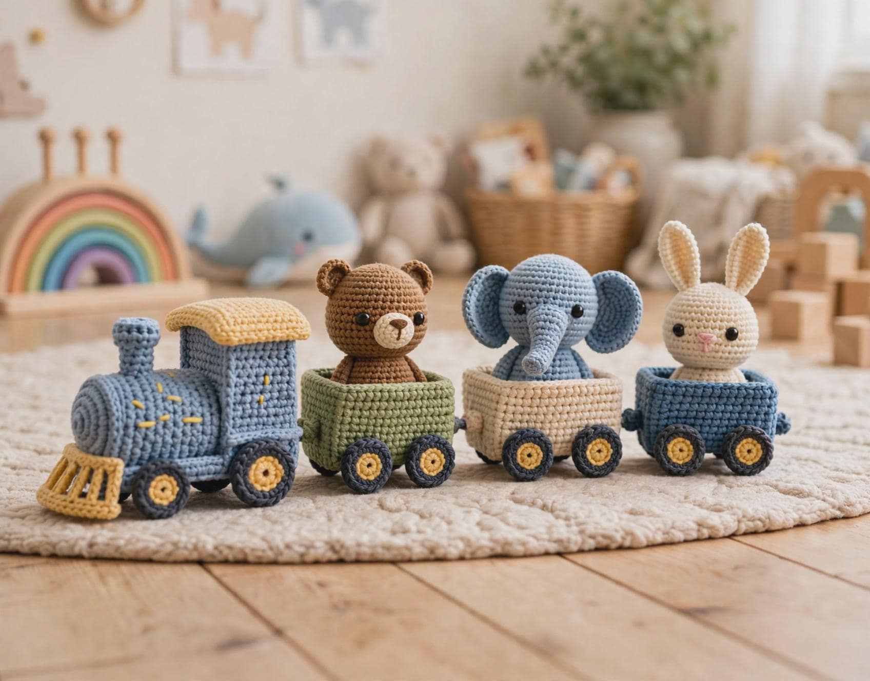 Amigurumi Train - Etsy