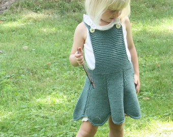 Knit Girls Dress Pattern- Primrose Dress baby clothes knitted pattern #108