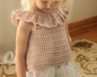 Pearl Shrug- crochet sweater pattern, girls cropped sweater shrug pattern, baby girl clothes #109