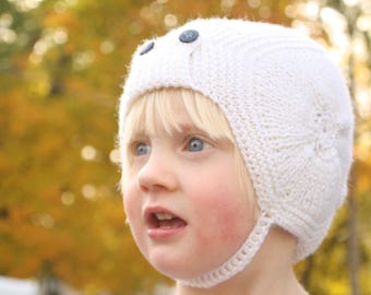 Knit bonnet pattern Knit baby hat knit pattern Vintage inspired Baby pattern