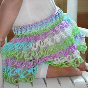 Baby Girl Crochet PATTERN Crochet Skirt, Crochet Clothes, Lovers Knot Pattern, Solomon's Knot, PDF Instant Download 102 image 2