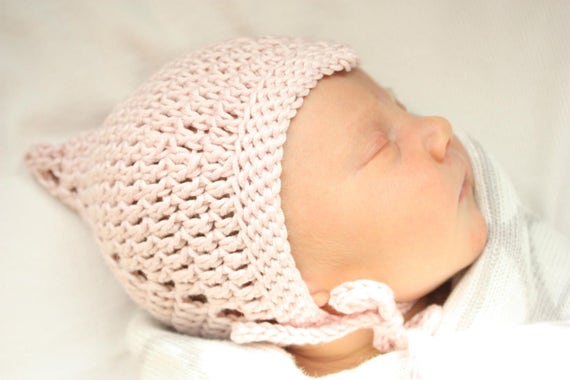 crochet pixie bonnet