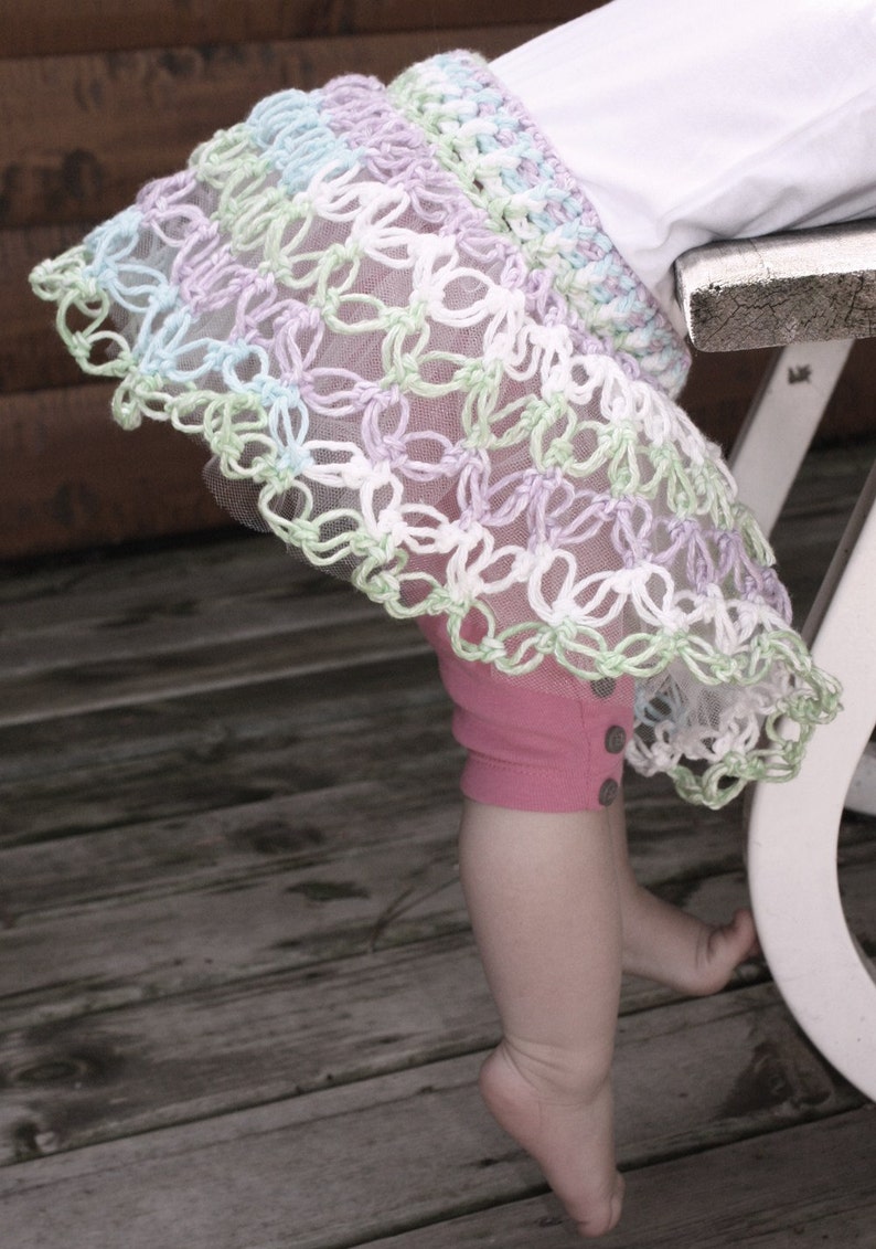 Baby Girl Crochet PATTERN Crochet Skirt, Crochet Clothes, Lovers Knot Pattern, Solomon's Knot, PDF Instant Download 102 image 4