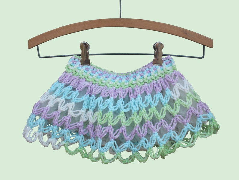 Baby Girl Crochet PATTERN Crochet Skirt, Crochet Clothes, Lovers Knot Pattern, Solomon's Knot, PDF Instant Download 102 image 3