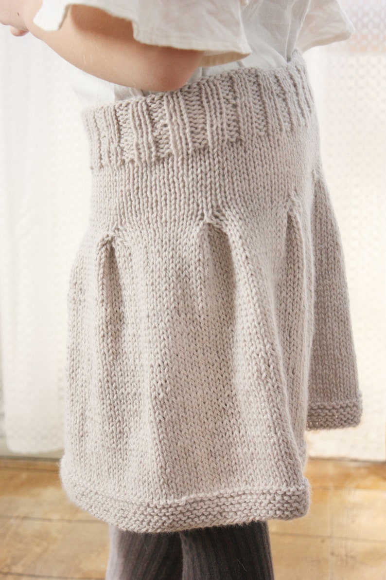 Girls Basic Knit Skirt Pattern, Girls Knits, Knits for Baby, Knit