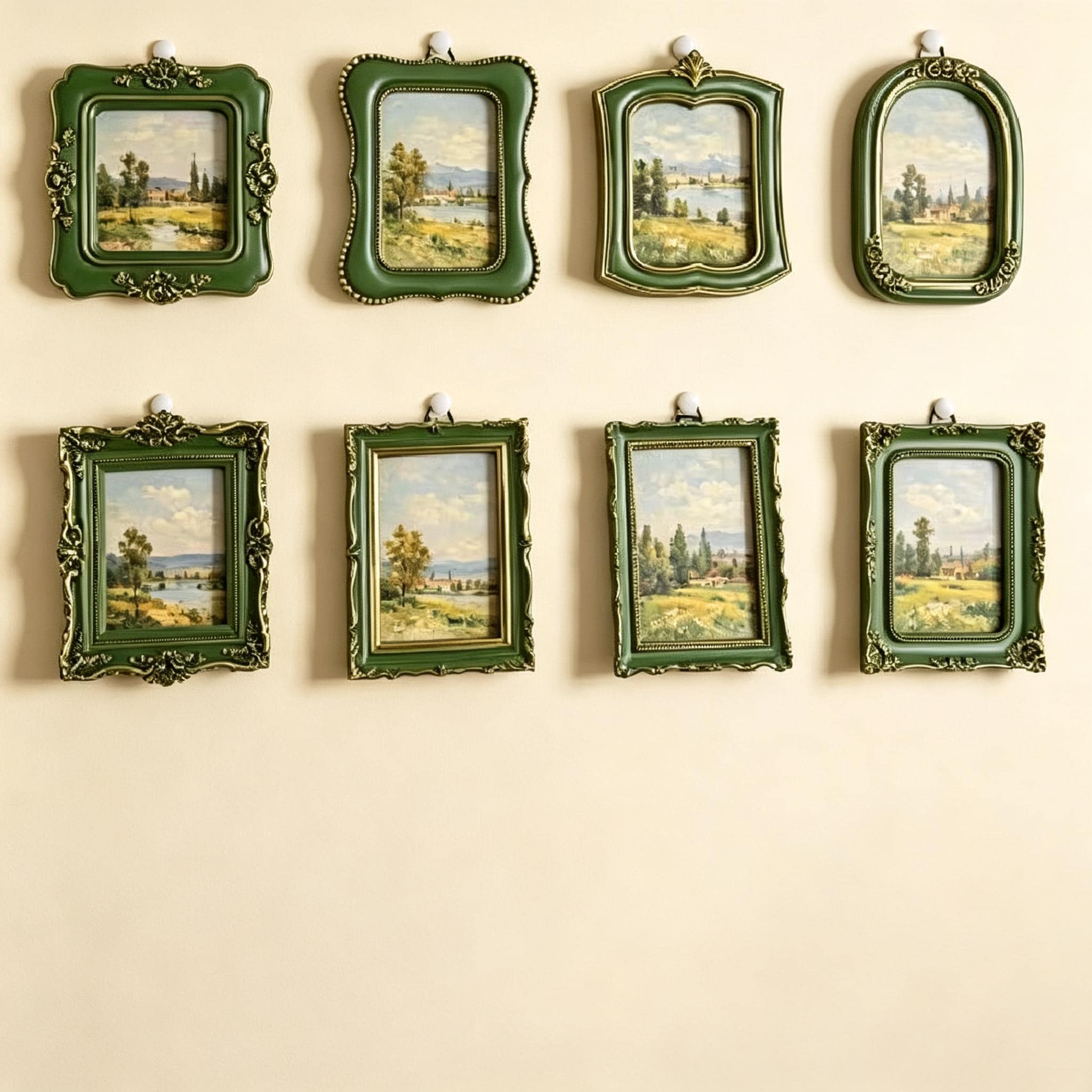 装飾的な淡い緑色の額縁 Ornate Green Frame - Etsy